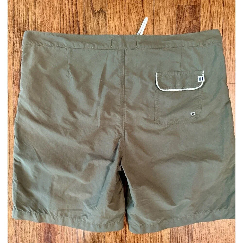 Solid & Striped The Board Shorts Swim Trunks Olive Green Men’s XL Lined